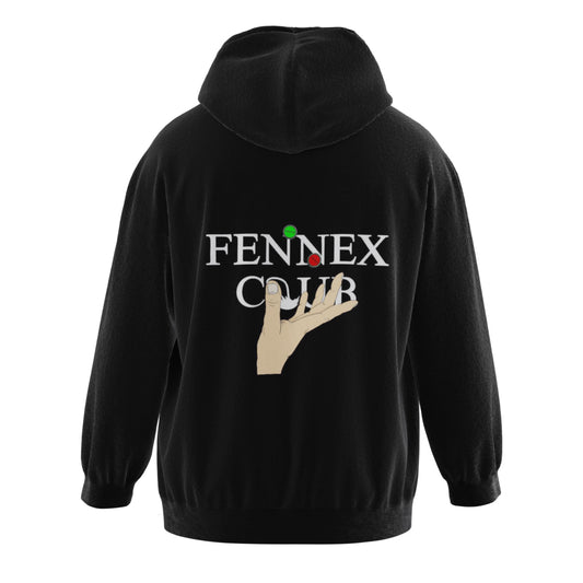 Fennex club “VENCER” o “MORIR” midnight black hoodie