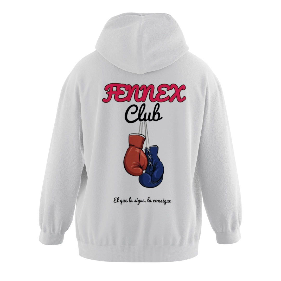 Fennex club “boxing club white hoodie