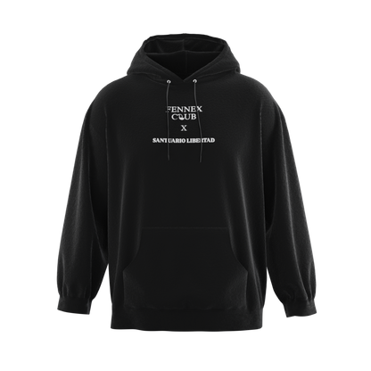 Fennex club X Santuario libertad “SI NO HAY DEMANDA, NO HAY NEGOCIO Black hoodie