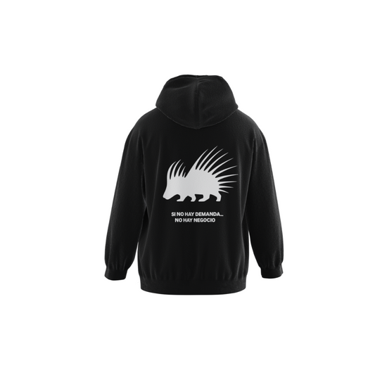 Fennex club X Santuario libertad “SI NO HAY DEMANDA, NO HAY NEGOCIO Black hoodie